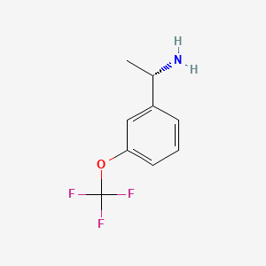 (S)-1-(3-(Trifluoromethoxy)phenyl)ethan-1-amine chemical structure (CAS 1228542-85-5)
