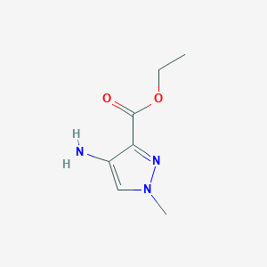 Ethyl 4-amino-1-methyl-1H-pyrazole-3-carboxylate chemical structure (CAS 1228552-85-9)