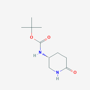 (R)-tert-Butyl (6-oxopiperidin-3-yl)carbamate chemical structure (CAS 1228566-94-6)