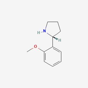 (R)-2-(2-Methoxyphenyl)pyrrolidine chemical structure (CAS 1228568-70-4)