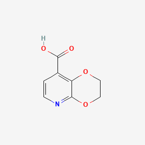 2,3-Dihydro-[1,4]dioxino[2,3-b]pyridine-8-carboxylic acid chemical structure (CAS 1228665-94-8)