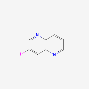 3-Iodo-1,5-naphthyridine chemical structure (CAS 1228666-28-1)