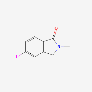 5-Iodo-2-methylisoindolin-1-one chemical structure (CAS 1228775-66-3)
