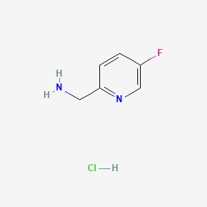 (5-Fluoropyridin-2-yl)methanamine hydrochloride chemical structure (CAS 1228788-32-6)