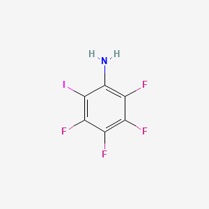 2,3,4,5-Tetrafluoro-6-iodoaniline chemical structure (CAS 1228813-89-5)