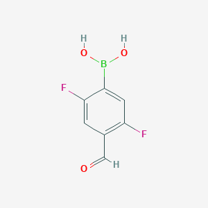 (2,5-Difluoro-4-formylphenyl)boronic acid chemical structure (CAS 1228828-19-0)