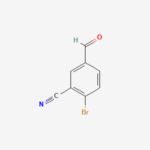2-Bromo-5-formylbenzonitrile chemical structure (CAS 1228829-43-3)