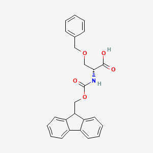 Fmoc-D-Ser(Bzl)-OH chemical structure (CAS 122889-11-6)