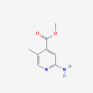 Methyl 2-amino-5-methylpyridine-4-carboxylate chemical structure (CAS 1228898-04-1)