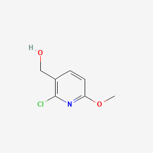 (2-Chloro-6-methoxypyridin-3-yl)methanol chemical structure (CAS 1228898-61-0)