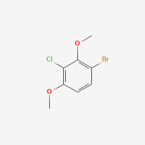 1-Bromo-3-chloro-2,4-dimethoxybenzene chemical structure (CAS 1228956-93-1)