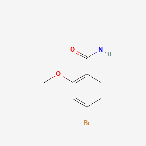 4-Bromo-2-methoxy-N-methylbenzamide chemical structure (CAS 1228957-03-6)