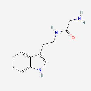 N-(2-(1H-Indol-3-yl)ethyl)-2-aminoacetamide chemical structure (CAS 122902-82-3)