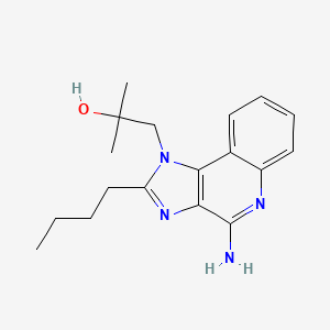 1-(4-Amino-2-butyl-1H-imidazo[4,5-c]quinolin-1-yl)-2-methylpropan-2-ol chemical structure (CAS 1229024-78-5)