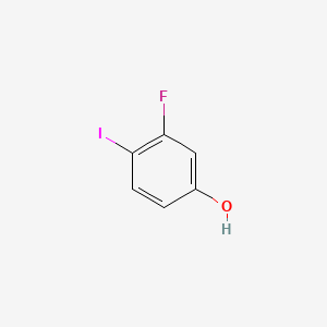 3-Fluoro-4-iodophenol chemical structure (CAS 122927-84-8)