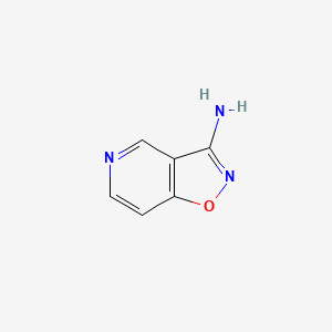 Isoxazolo[4,5-c]pyridin-3-amine chemical structure (CAS 1229383-25-8)