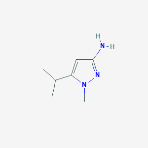 5-Isopropyl-1-methyl-1H-pyrazol-3-amine chemical structure (CAS 1229456-20-5)