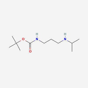 tert-Butyl (3-(isopropylamino)propyl)carbamate chemical structure (CAS 1229627-05-7)