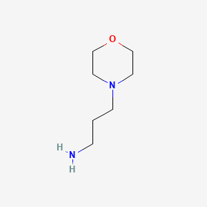 3-Morpholinopropan-1-amine chemical structure (CAS 123-00-2)