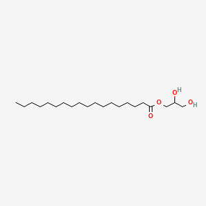 2,3-Dihydroxypropyl stearate chemical structure (CAS 123-94-4)