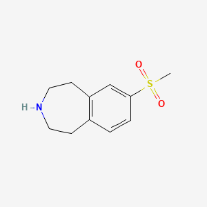 7-(Methylsulfonyl)-2,3,4,5-tetrahydro-1H-benzo[d]azepine chemical structure (CAS 123018-23-5)