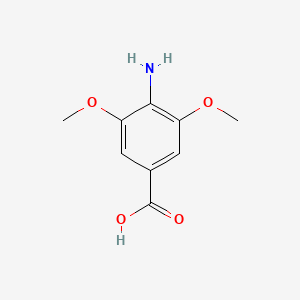 4-Amino-3,5-dimethoxybenzoic acid chemical structure (CAS 123039-72-5)