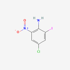 4-Chloro-2-iodo-6-nitroaniline chemical structure (CAS 123158-75-8)