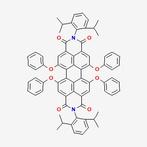 2,9-Bis(2,6-diisopropylphenyl)-5,6,12,13-tetraphenoxyanthra[2,1,9-def:6,5,10-d'e'f']diisoquinoline-1,3,8,10(2H,9H)-tetraone chemical structure (CAS 123174-58-3)