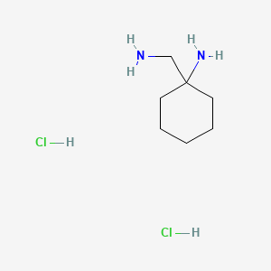 1-(Aminomethyl)cyclohexanamine dihydrochloride chemical structure (CAS 123194-05-8)