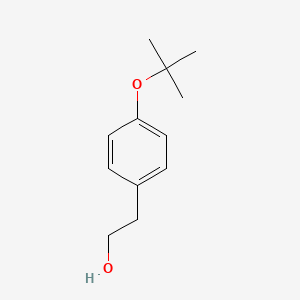 2-(4-(tert-Butoxy)phenyl)ethanol chemical structure (CAS 123195-72-2)