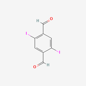 2,5-Diiodoterephthalaldehyde chemical structure (CAS 1231999-67-9)