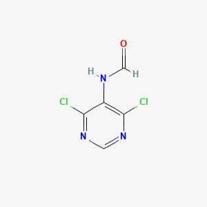 N-(4,6-Dichloropyrimidin-5-yl)formamide chemical structure (CAS 123240-66-4)