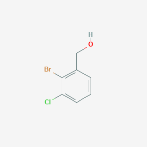 2-Bromo-3-chlorobenzyl alcohol chemical structure (CAS 1232407-29-2)