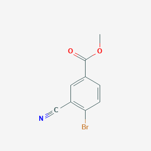 Methyl 4-bromo-3-cyanobenzoate chemical structure (CAS 1232424-44-0)