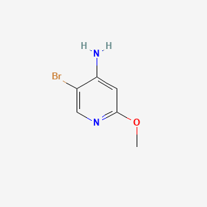 5-Bromo-2-methoxypyridin-4-amine chemical structure (CAS 1232431-48-9)