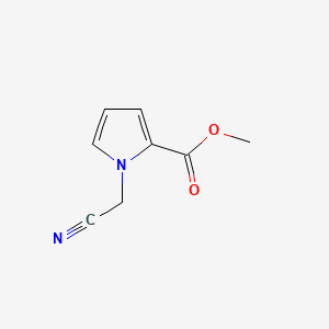 Methyl 1-(cyanomethyl)-1H-pyrrole-2-carboxylate chemical structure (CAS 123257-07-8)