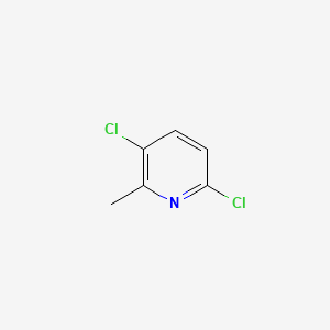 3,6-Dichloro-2-methylpyridine chemical structure (CAS 123280-64-8)