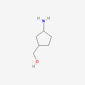 (3-Aminocyclopentyl)methanol chemical structure (CAS 123288-54-0)