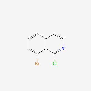 8-Bromo-1-chloroisoquinoline chemical structure (CAS 1233025-78-9)