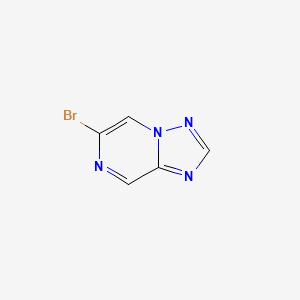 6-Bromo[1,2,4]triazolo[1,5-a]pyrazine chemical structure (CAS 1233026-51-1)