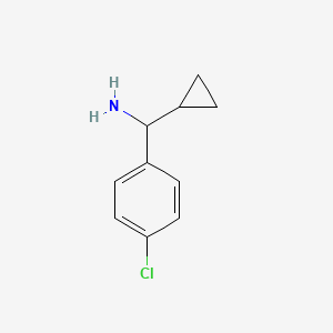 1-(4-Chlorophenyl)-1-cyclopropylmethylamine chemical structure (CAS 123312-22-1)