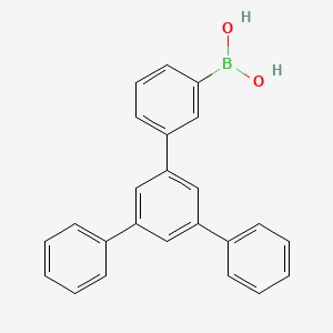 (5'-Phenyl-[1,1':3',1''-terphenyl]-3-yl)boronic acid chemical structure (CAS 1233200-59-3)