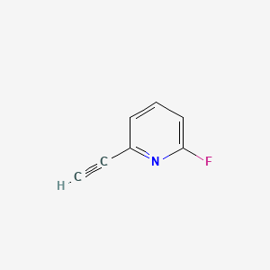 2-Ethynyl-6-fluoropyridine chemical structure (CAS 1233205-73-6)