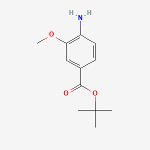 tert-Butyl 4-amino-3-methoxybenzoate chemical structure (CAS 123330-92-7)