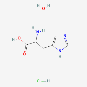 DL-Histidine monohydrochloride monohydrate chemical structure (CAS 123333-71-1)