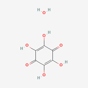 2,3,5,6-Tetrahydroxycyclohexa-2,5-diene-1,4-dione xhydrate chemical structure (CAS 123334-16-7)