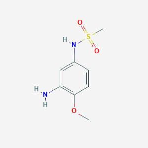 N-(3-Amino-4-methoxyphenyl)methanesulfonamide chemical structure (CAS 123343-91-9)