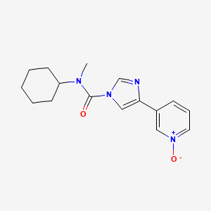 3-(1-(Cyclohexyl(methyl)carbamoyl)-1H-imidazol-4-yl)pyridine 1-oxide chemical structure (CAS 1233855-46-3)