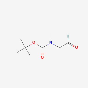 tert-Butyl methyl(2-oxoethyl)carbamate chemical structure (CAS 123387-72-4)
