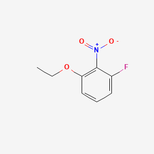 1-Ethoxy-3-fluoro-2-nitrobenzene chemical structure (CAS 1233952-97-0)